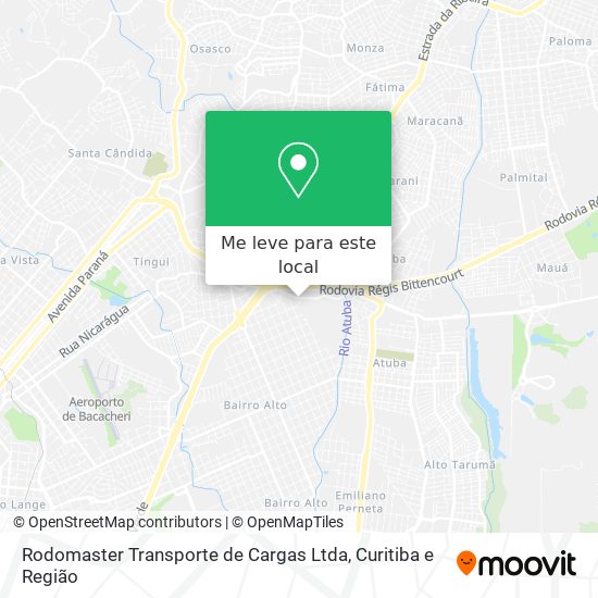Rodomaster Transporte de Cargas Ltda mapa
