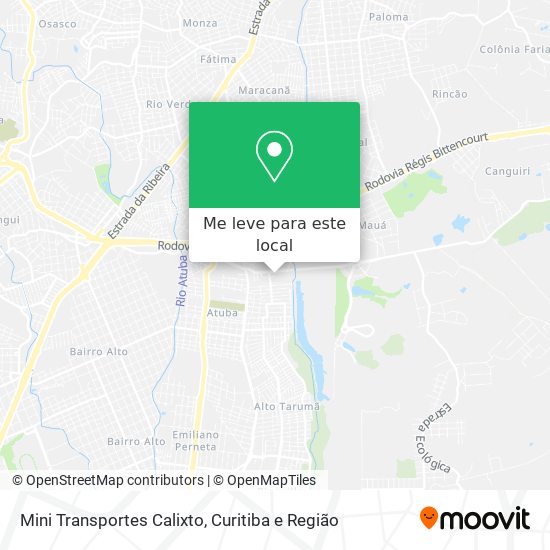 Mini Transportes Calixto mapa