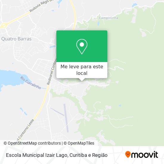 Escola Municipal Izair Lago mapa