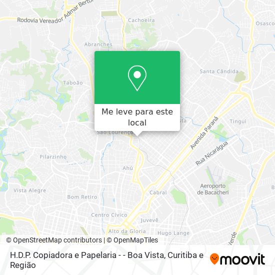 H.D.P. Copiadora e Papelaria - - Boa Vista mapa