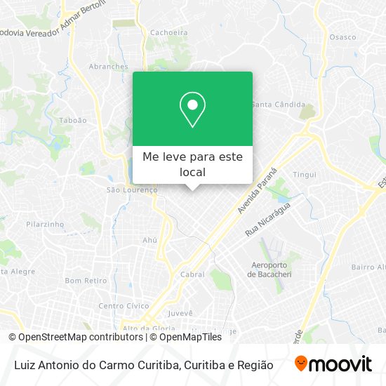 Luiz Antonio do Carmo Curitiba mapa