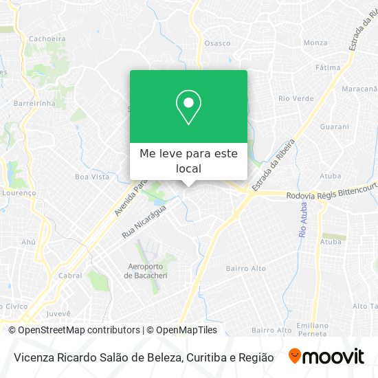 Vicenza Ricardo Salão de Beleza mapa