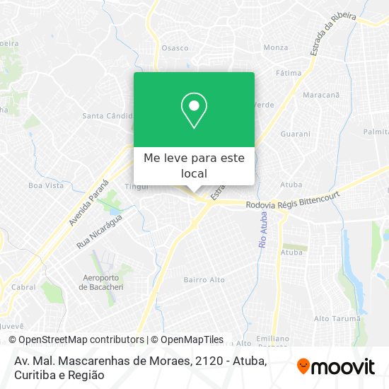 Av. Mal. Mascarenhas de Moraes, 2120 - Atuba mapa