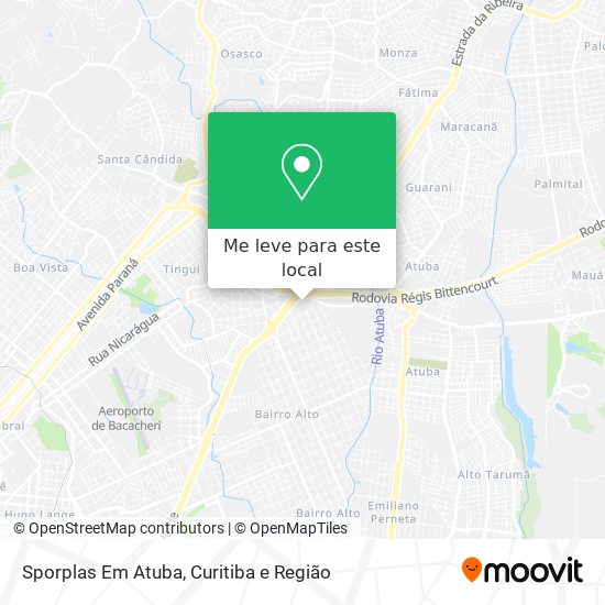 Sporplas Em Atuba mapa