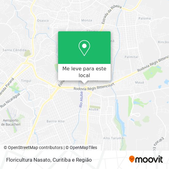 Floricultura Nasato mapa