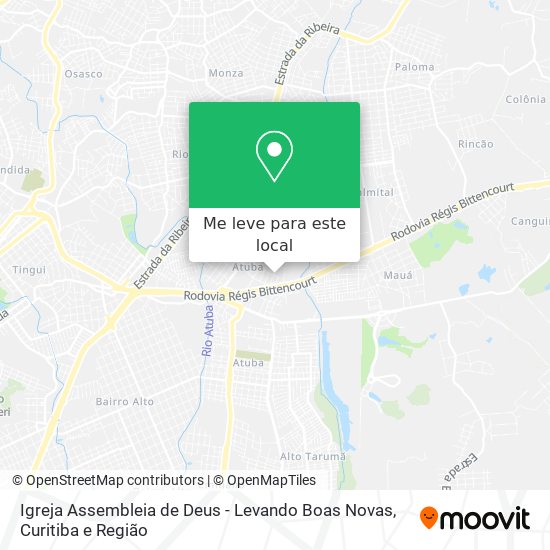 Igreja Assembleia de Deus - Levando Boas Novas mapa