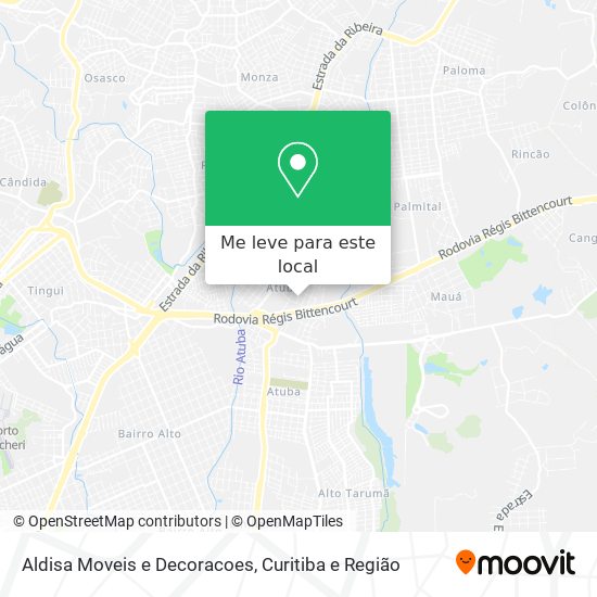 Aldisa Moveis e Decoracoes mapa