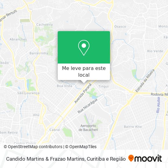 Candido Martins & Frazao Martins mapa