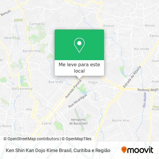 Ken Shin Kan Dojo Kime Brasil mapa