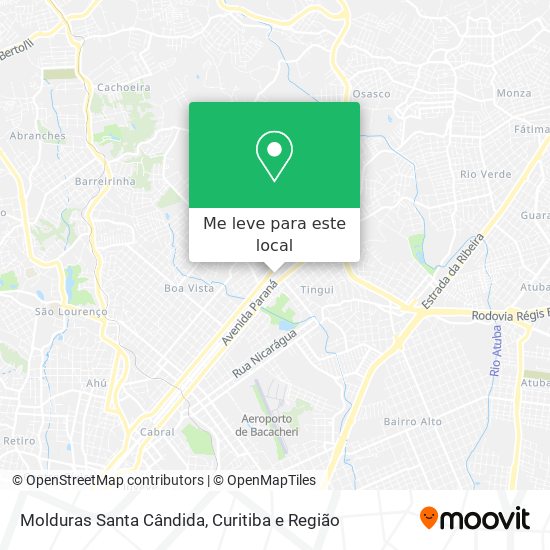 Molduras Santa Cândida mapa