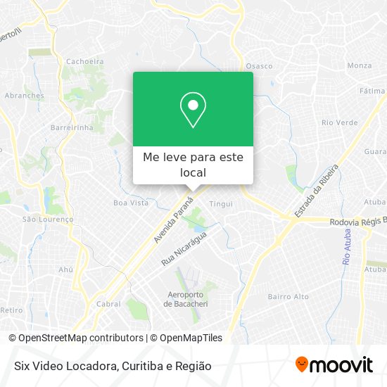 Six Video Locadora mapa