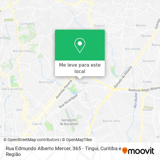 Rua Edmundo Alberto Mercer, 365 - Tingui mapa