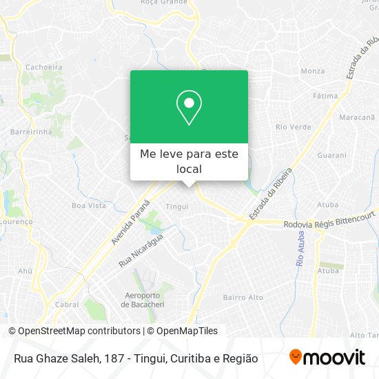 Rua Ghaze Saleh, 187 - Tingui mapa