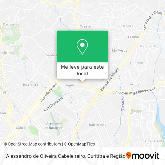 Alessandro de Oliveira Cabeleireiro mapa