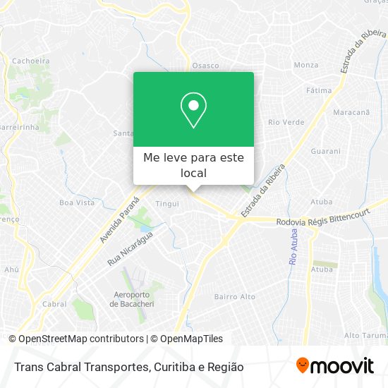Trans Cabral Transportes mapa