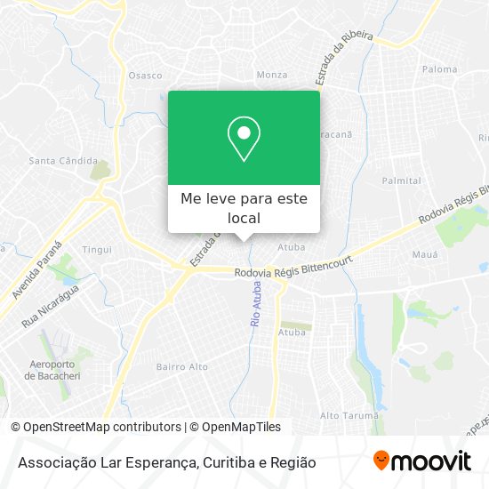 Associação Lar Esperança mapa