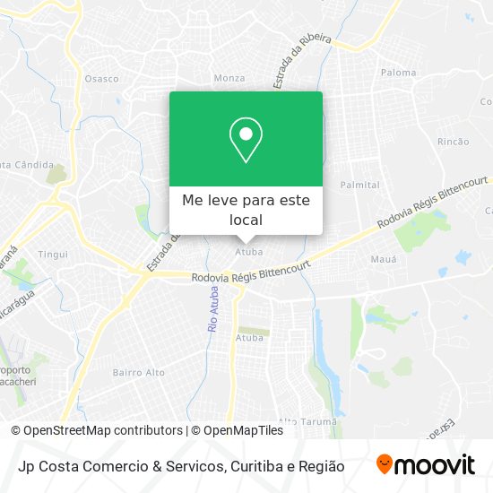 Jp Costa Comercio & Servicos mapa