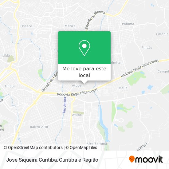 Jose Siqueira Curitiba mapa