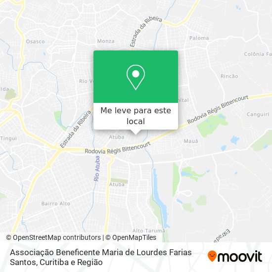Associação Beneficente Maria de Lourdes Farias Santos mapa