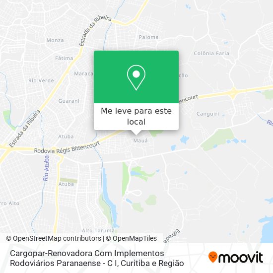 Cargopar-Renovadora Com Implementos Rodoviários Paranaense - C I mapa