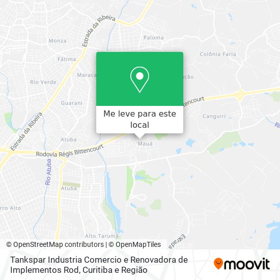 Tankspar Industria Comercio e Renovadora de Implementos Rod mapa