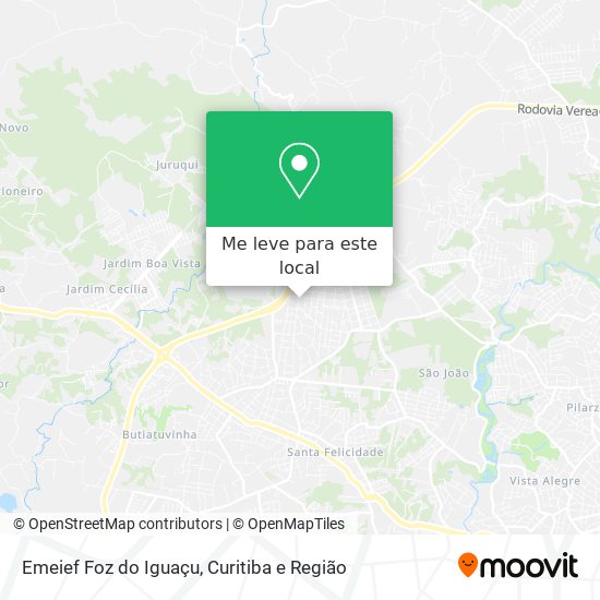 Emeief Foz do Iguaçu mapa