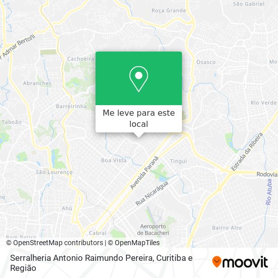 Serralheria Antonio Raimundo Pereira mapa