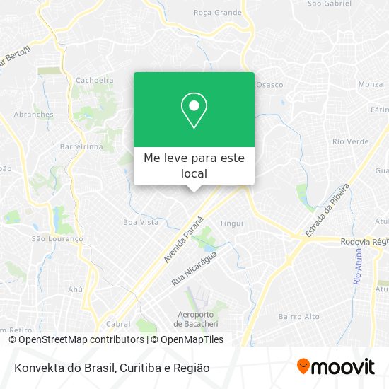 Konvekta do Brasil mapa