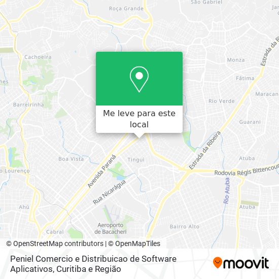 Peniel Comercio e Distribuicao de Software Aplicativos mapa