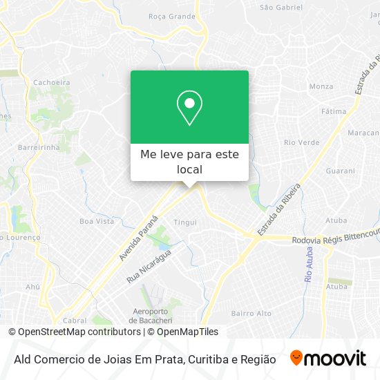 Ald Comercio de Joias Em Prata mapa