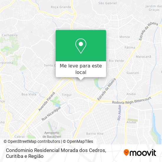 Condominio Residencial Morada dos Cedros mapa