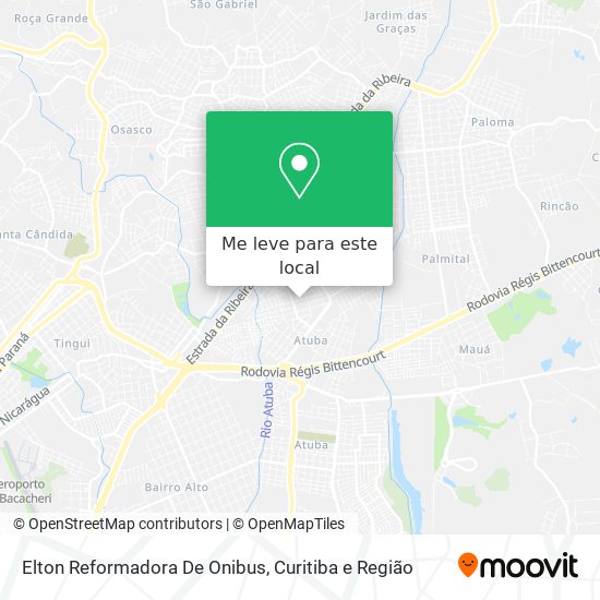Elton Reformadora De Onibus mapa