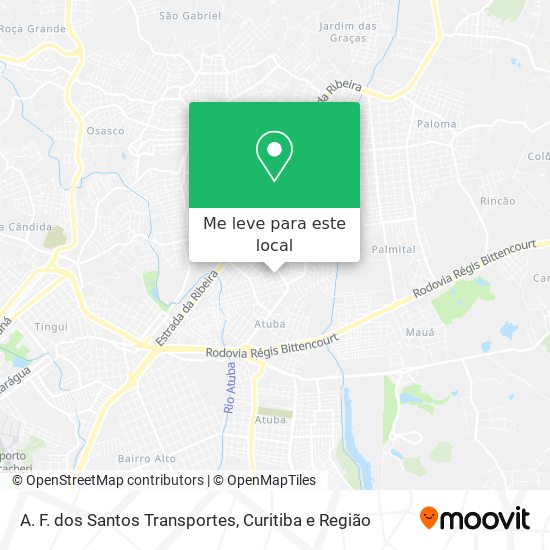 A. F. dos Santos Transportes mapa
