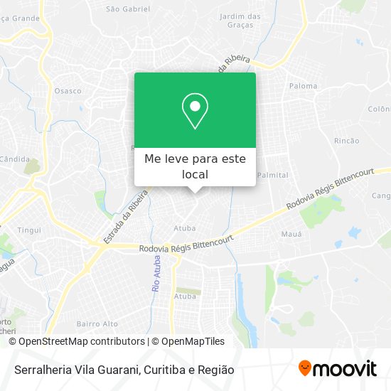 Serralheria Vila Guarani mapa