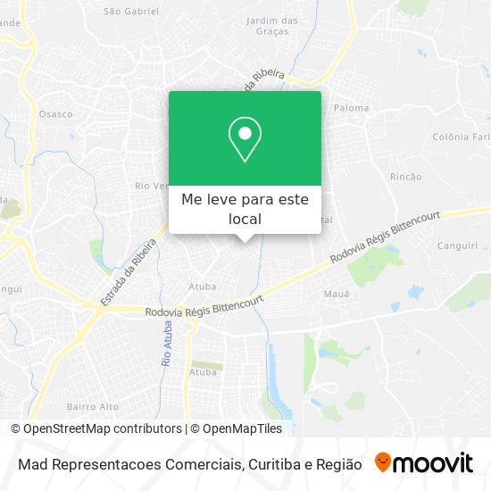 Mad Representacoes Comerciais mapa