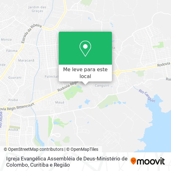 Igreja Evangélica Assembléia de Deus-Ministério de Colombo mapa