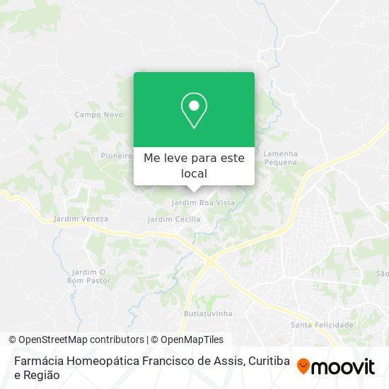 Farmácia Homeopática Francisco de Assis mapa