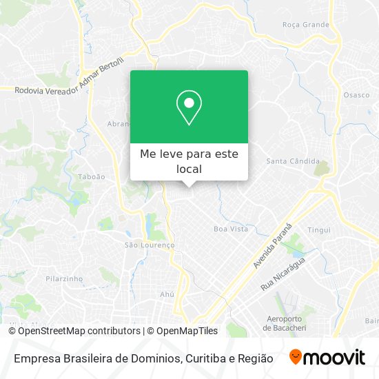 Empresa Brasileira de Dominios mapa