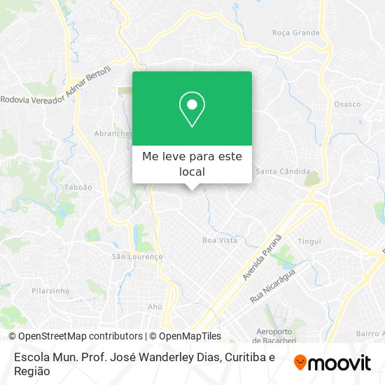 Escola Mun. Prof. José Wanderley Dias mapa