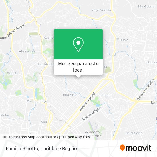 Familia Binotto mapa