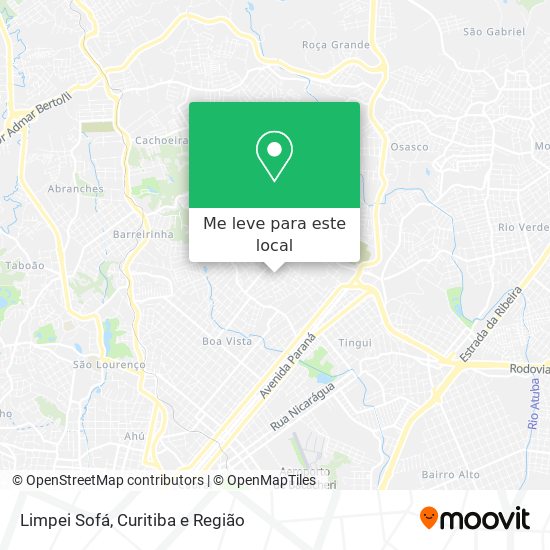 Limpei Sofá mapa