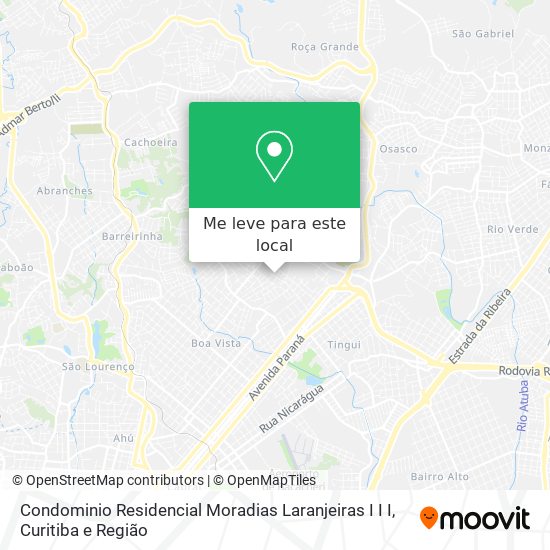 Condominio Residencial Moradias Laranjeiras I I I mapa