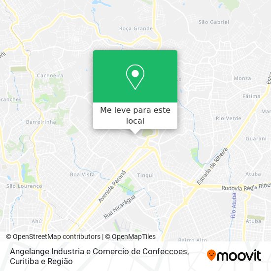 Angelange Industria e Comercio de Confeccoes mapa