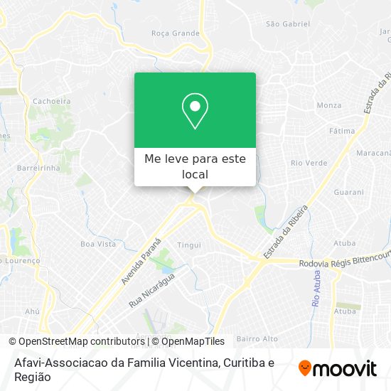 Afavi-Associacao da Familia Vicentina mapa