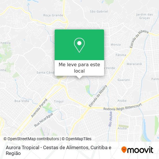 Aurora Tropical - Cestas de Alimentos mapa