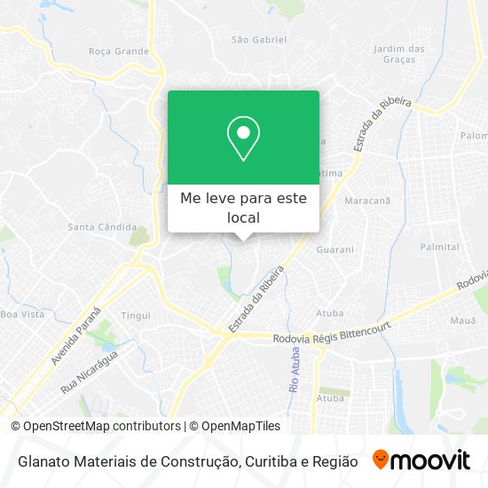 Glanato Materiais de Construção mapa