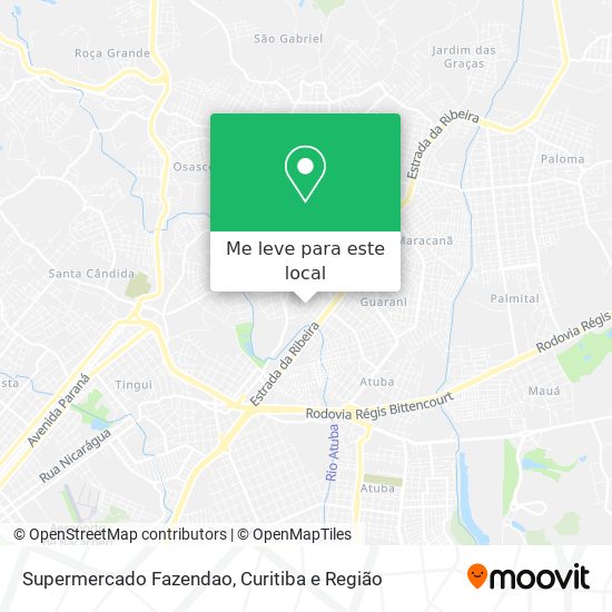 Supermercado Fazendao mapa