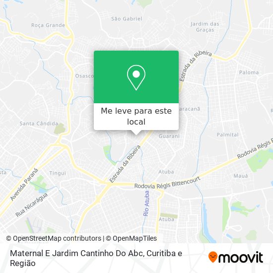 Maternal E Jardim Cantinho Do Abc mapa