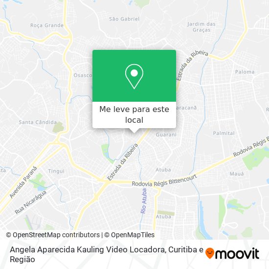 Angela Aparecida Kauling Video Locadora mapa