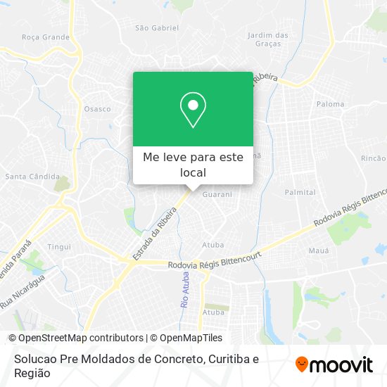 Solucao Pre Moldados de Concreto mapa